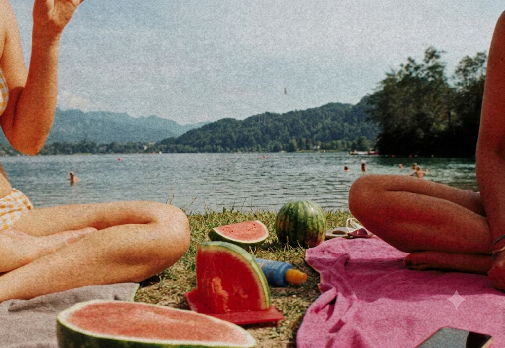 Photo lifestyle — scène estivale au bord de l'eau